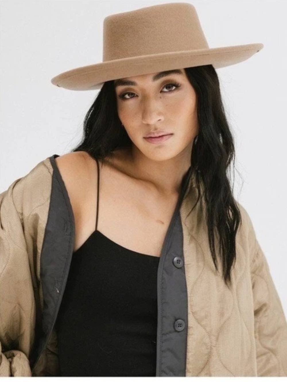 Gigi Pip Fedora Hat GINGER GAMBLER Brown‎ S/M 57 NEW! Country Western Boho